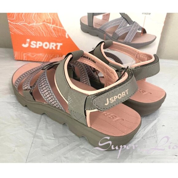 NEW JSport Women's KAIA Adjustable Strap Sports Sandal - Picture 8 of 9